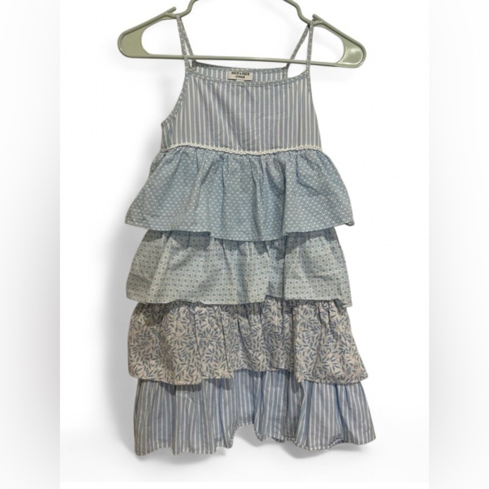 Neck & Neck Blue Tiered Dress kids 130-140 cm
